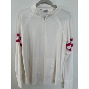 Belyn Key Ponte Sport Pullover – Size L, Mock Neck ¼ Zip – Like New